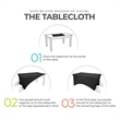 6FT Stretch Spandex Table Cover | https://www.bestnamebadges.com