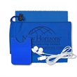 Mobile Tech Earbud Kit with Microfiber Cloth in Cinch Pouch | https://www.bestnamebadges.com