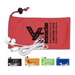 Tuneboom Mobile Tech Earbud Kit in Microfiber Cinch Pouch | https://www.bestnamebadges.com