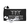 Tuneboom Mobile Tech Earbud Kit in Microfiber Cinch Pouch | https://www.bestnamebadges.com