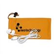 Tuneboom Mobile Tech Earbud Kit in Microfiber Cinch Pouch | https://www.bestnamebadges.com