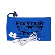 Tuneboom Mobile Tech Earbud Kit in Microfiber Cinch Pouch | https://www.bestnamebadges.com