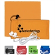 Mobile Tech Earbud Kit with Microfiber Cloth in Cinch Pouch | https://www.bestnamebadges.com