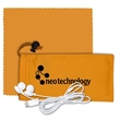 Mobile Tech Earbud Kit with Microfiber Cloth in Cinch Pouch | https://www.bestnamebadges.com