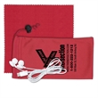 Mobile Tech Earbud Kit with Microfiber Cloth in Cinch Pouch | https://www.bestnamebadges.com