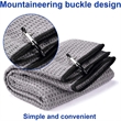 Waffle Pattern Tri-Fold Golf Towel With Clip | https://www.bestnamebadges.com