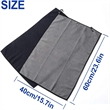 Waffle Pattern Tri-Fold Golf Towel With Clip | https://www.bestnamebadges.com