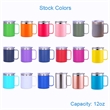 Stackable Mug Vacuum 12oz Coffee Travel Cup with Handle | https://www.bestnamebadges.com
