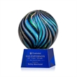 Malton Award on Robson Base - Blue | https://www.bestnamebadges.com