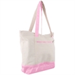 12 Oz. Cotton Canvas Zipper Shopping Tote Bag | https://www.bestnamebadges.com