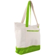 12 Oz. Cotton Canvas Zipper Shopping Tote Bag | https://www.bestnamebadges.com