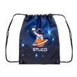 Sublimated Poly Canvas Drawstring Cinch Up Backpack 14"x17" | https://www.bestnamebadges.com