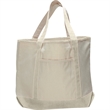 12 Oz. Large Cotton Canvas Zipper Deluxe Tote Bag | https://www.bestnamebadges.com