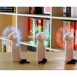 Pre-Programmed Message Mini Fans with LED Words | https://www.bestnamebadges.com