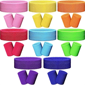 Headband Wristband Set Terry Cloth