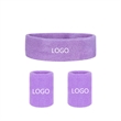 Headband Wristband Set Terry Cloth | https://www.bestnamebadges.com