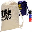Medium Size Cotton Canvas Drawstring Heavy Duty Bag | https://www.bestnamebadges.com