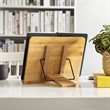Bamboo Reading BookStand Adjustable Holder with Clips | https://www.bestnamebadges.com