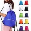 Gym Drawstring Bags Swim Backpack with Zip Pocket | https://www.bestnamebadges.com