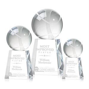 Tennis Ball Award on Celestina Base | https://www.bestnamebadges.com