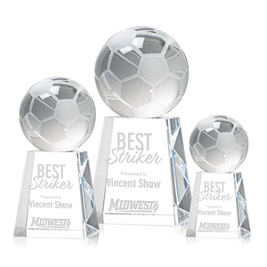 Soccer Ball Award on Celestina Base | https://www.bestnamebadges.com
