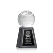 Basketball Award on Tall Marble Base | https://www.bestnamebadges.com