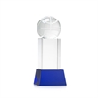 Basketball Award on Belcroft Base - Blue | https://www.bestnamebadges.com