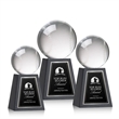 Baseball Award on Tall Marble Base | https://www.bestnamebadges.com