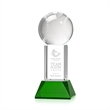 Baseball Award on Stowe Base - Green | https://www.bestnamebadges.com