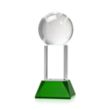 Baseball Award on Stowe Base - Green | https://www.bestnamebadges.com