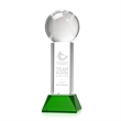 Baseball Award on Stowe Base - Green | https://www.bestnamebadges.com