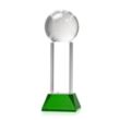 Baseball Award on Stowe Base - Green | https://www.bestnamebadges.com