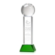 Baseball Award on Stowe Base - Green | https://www.bestnamebadges.com