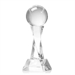 Baseball Award on Langport Base - Clear | https://www.bestnamebadges.com
