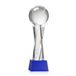 Baseball Award on Grafton Base - Blue | https://www.bestnamebadges.com