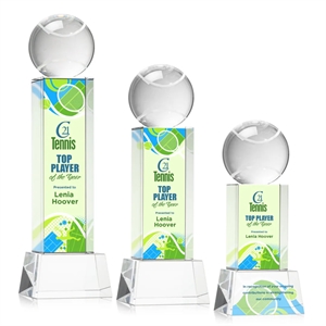 Tennis Ball VividPrint™ Award on Belcroft - Clear | https://www.bestnamebadges.com