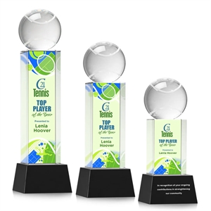 Tennis Ball VividPrint™ Award on Belcroft - Black | https://www.bestnamebadges.com