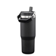 Revive SS Travel Mug w/Handle & Straw - 30oz | https://www.bestnamebadges.com