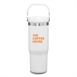 Revive SS Travel Mug w/Handle & Straw - 30oz | https://www.bestnamebadges.com