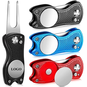 Stainless Steel Foldable Golf Divot Repair Tool