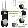 Stainless Steel Foldable Golf Divot Repair Tool | https://www.bestnamebadges.com