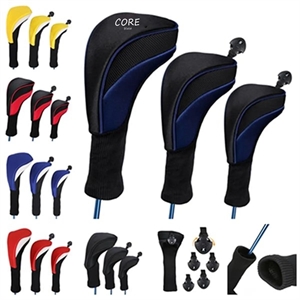 Golf Club Head Covers Woods Driver 3 Pieces