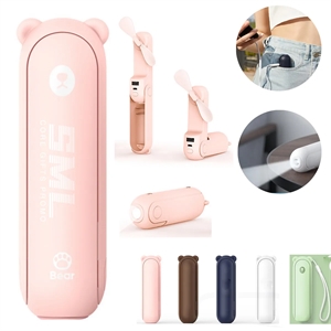 Portable Battery Operated Handheld Fan with Power Bank