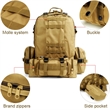 60L Large Capacity Detachable Tactical Backpack | https://www.bestnamebadges.com