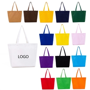 Canvas Plain Tote Bags 13.4x12.2in