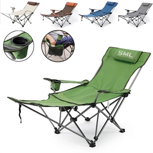 2 in 1 Portable Folding Camping Long Chair
