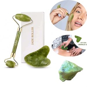 Face Roller and Gua Sha Set for Skin Care Routine