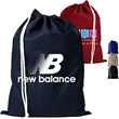 100% Cotton Sheeting Shoe Drawstring Bag | https://www.bestnamebadges.com