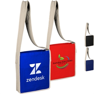 100% Cotton Canvas Colored Sling Bag | https://www.bestnamebadges.com