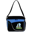 600D Insulated 6 Pack Cooler Bag w/ Front Pocket 9"x 7"x 6" | https://www.bestnamebadges.com